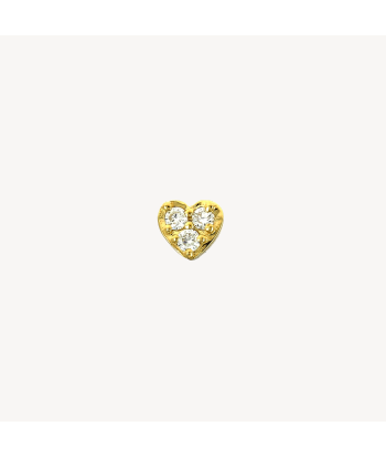 Piercing Puce Mini Coeur Pavé Or Jaune suggérées chez