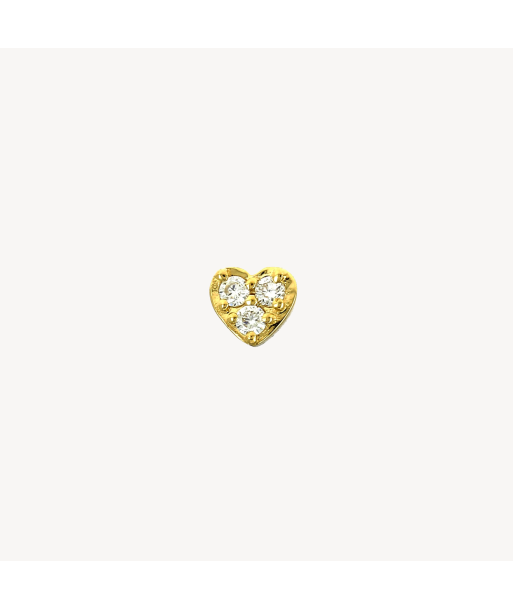 Piercing Puce Mini Coeur Pavé Or Jaune suggérées chez